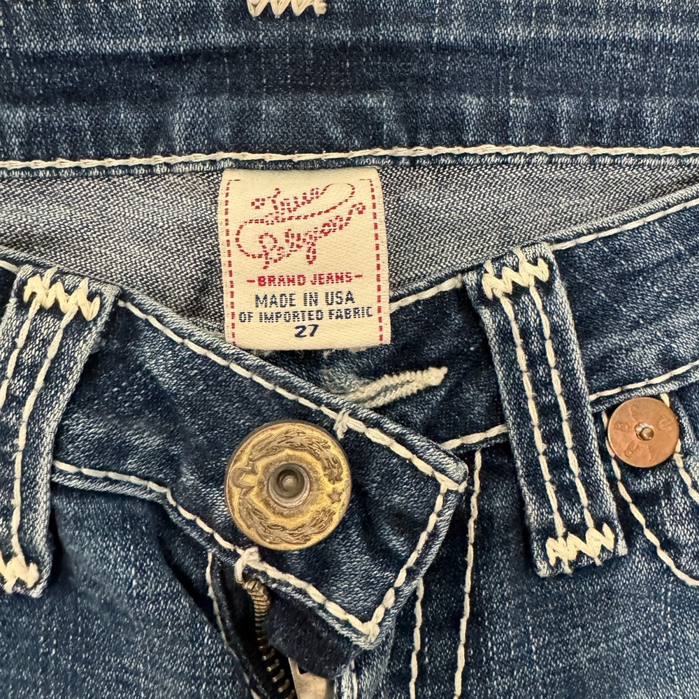 True Religion blue bermuda shorts
